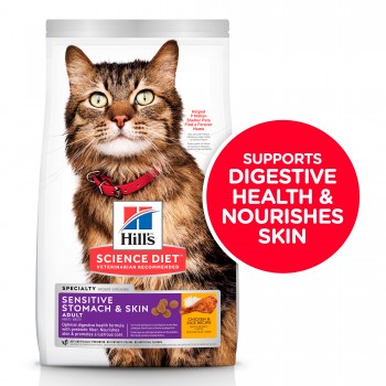 Hill's Science Diet Adult Sensitive Stomach & Skin Cat Food 1.6kg