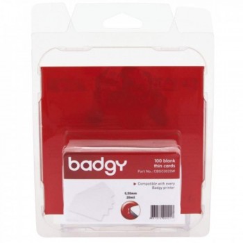 Badgy CBGC0020W - Thick Blank PlasticCard 