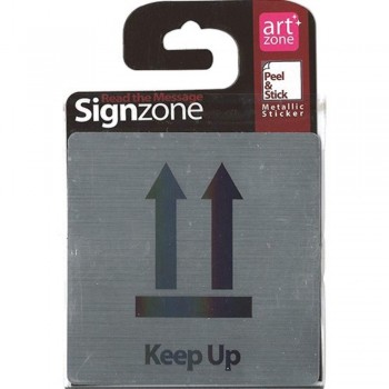 Signzone Peel & Stick Metallic Sticker - Keep Up (Item No: R01-33)