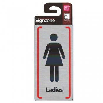 Signzone Peel & Stick Metallic Sticker - Ladies (Item No: R01-55)