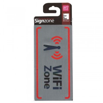Signzone Peel & Stick Metallic Sticker - WiFi Zone (Item No: R01-69)