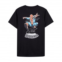 Marvel Comics Series Spider-Man Ink Painting Tee (Black, Size M)