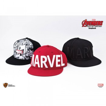Marvel Series Marvel Logo Snapback (Black, F)