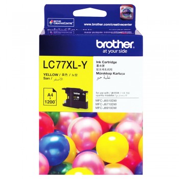 Brother LC-77XL Yellow Ink Cartridge 