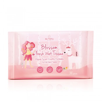 Aufairy Blossom Fresh Wet Tissue - Floral Scent 30s (2 in 1)